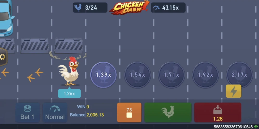 Chicken Dash gameplay